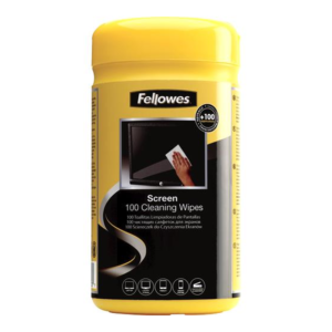 Fellowes Screen Cleaning Wipes - 100 Pack, Anti-Static