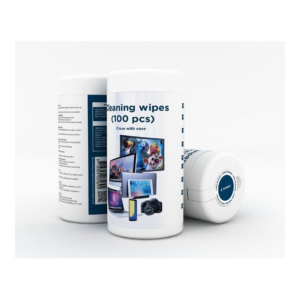 Gembird Alcohol Screen Cleaning Wipes - 100 Pack, 70% Isopropyl
