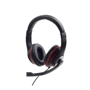 Gembird MHS-03 Stereo Headset with Microphone - Black and Red