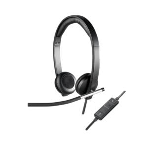 Logitech H650e Stereo Headset - USB, Noise-Cancelling Mic