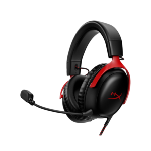 HyperX Cloud III Gaming Headset - 53mm Drivers, Black and Red
