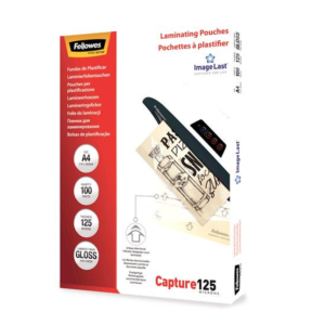 Fellowes ImageLast A4 Laminating Pouches - 125 Micron, 100 Pack