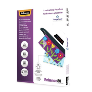 Fellowes ImageLast A4 Laminating Pouches 80 Micron - Pack of 100