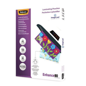 Fellowes ImageLast A3 Laminating Pouches - 80 Micron, 100 Pack
