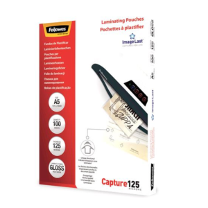 Fellowes ImageLast A5 Laminating Pouches - 125 Micron, 100 Pack