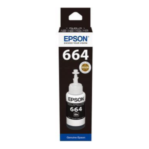 Epson T6641 Black Ink Bottle - 70ml, EcoTank